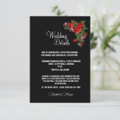 タキシードスーツ & 花嫁のシルエット ウェディング エンクロージャーカード (スタンド正面)