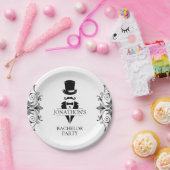 タキシードバチュラーパーティ ペーパープレート (パーティー)