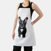 タキシードフランスののブルドッグが眼鏡をかけて エプロン (インサイチュ)