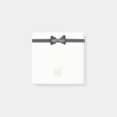 タキシードブラックタイブライダルパーティ1920s結婚式の引き出物 ポストイット (正面)