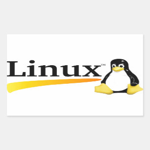タキシードプロダクトとのLinuxのロゴ 長方形シール