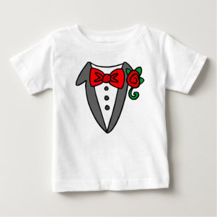 タキシードベビー/幼児用Tシャツ ベビーTシャツ