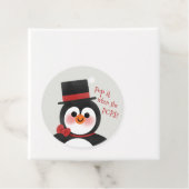 タキシードペンギンポップ・アートの赤ん坊がシャワーをポップ! フェイバータグ (インサイチュ)