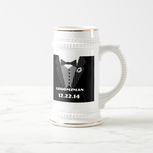 タキシードボウタイガーベラデイジーグロムスマン・シュタイン – ビールジョッキ (右)