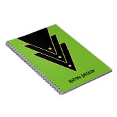 タキシードモダンアールデコパーソナライズされた ノートブック (右側)