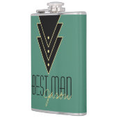 タキシードモダンアールデコ花婿介添人 フラスク (左)