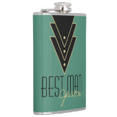 タキシードモダンアールデコ花婿介添人 フラスク (右)