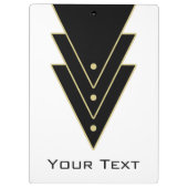 タキシードモダンアールデコ クリップボード (裏面)