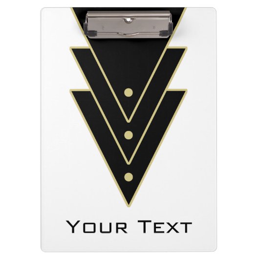 タキシードモダンアールデコ クリップボード (正面)