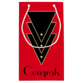 タキシードモダンアールデコ スモールペーパーバッグ (裏面)