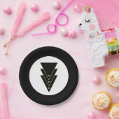 タキシードモダンアールデコ ペーパープレート (パーティー)