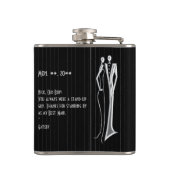 タキシードモノグラムの- フラスク (裏面)