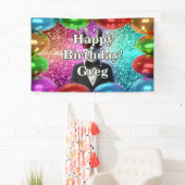 タキシードラマパーソナライズされたキャラクター誕生日 横断幕 (インサイチュ)