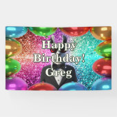 タキシードラマパーソナライズされたキャラクター誕生日 横断幕 (横)