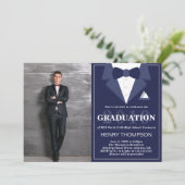 タキシード卒業パーティー招待状 招待状 (スタンド正面)