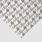 タキシード夫妻の金ゴールド・スパークル結婚ス 薄葉紙 (詳細)