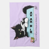 タキシード子天犬の丼 キッチンタオル (縦)