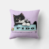 タキシード子天犬の丼 クッション (裏面)