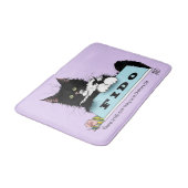 タキシード子天犬の丼 バスマット (アングル)