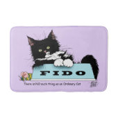 タキシード子天犬の丼 バスマット (正面)