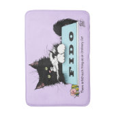 タキシード子天犬の丼 バスマット (正面縦)