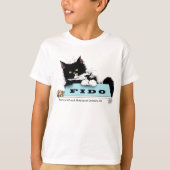 タキシード子天犬の丼 Tシャツ (正面)