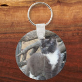 タキシード子猫 キーホルダー (正面)