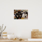 タキシード子猫 ポスター (キッチン)