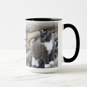 タキシード子猫 マグカップ