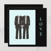 タキシード愛 招待状 (正面/裏面)