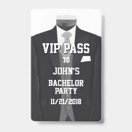 タキシード独身パーティーVIPバッジ バッジ