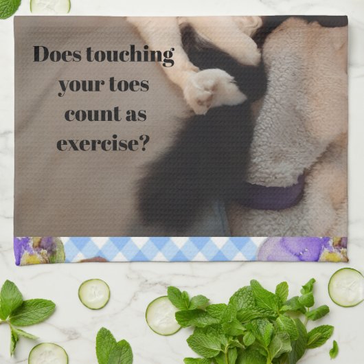 タキシード猫おもしろい引用文白黒猫ガールズ キッチンタオル (折り畳み)