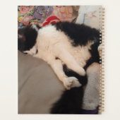 タキシード猫おもしろい引用文白黒猫ガールズ プランナー手帳 (裏面)