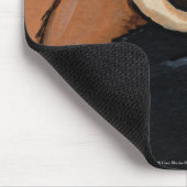 タキシード猫および大きいテディー・ベア|猫の芸術のマウスパッド マウスパッド (コーナー)