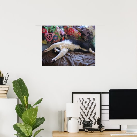 タキシード猫かわいいおもしろい眠る猫のポスター ポスター (ホームオフィス)