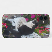 タキシード猫かわいいかわいらし花猫誕生日カード Case-Mate iPhoneケース (裏面(横))
