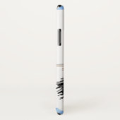 タキシード猫かわいいスケッチ白黒猫ガールズ Case-Mate iPhoneケース (裏面/右)