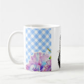 タキシード猫かわいいスケッチ白黒猫コーヒー コーヒーマグカップ (左)