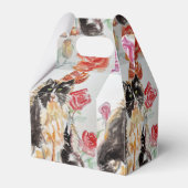 タキシード猫かわいいバラ花猫女の子バラ フェイバーボックス (裏面サイド)