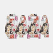 タキシード猫かわいいバラ花猫女の子バラ フェイバーボックス (折り畳みなし)