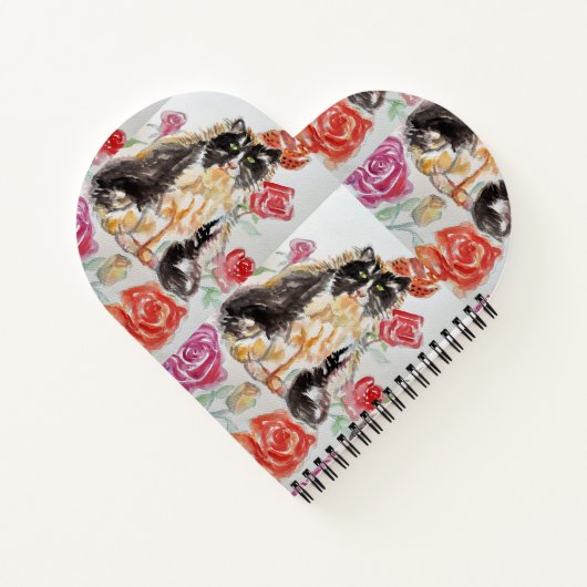 タキシード猫かわいい猫たち白黒母の日 ノートブック (裏面)