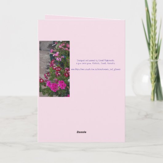 タキシード猫かわいい花かわいらし猫クリスマスカード カード (裏面)