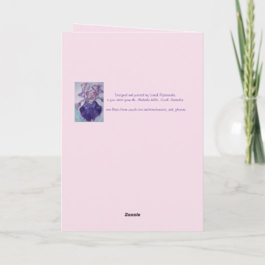 タキシード猫かわいらしかわいい花考え猫のカード カード (裏面)