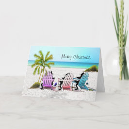 タキシード猫がクリスマスを楽しむ シーズンカード