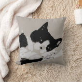 タキシード猫が寒い クッション (ブランケット)