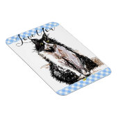 タキシード猫が黒猫と白猫を愛する マグネット (右側)