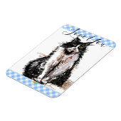 タキシード猫が黒猫と白猫を愛する マグネット (左側)