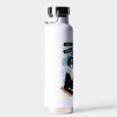 タキシード猫とユリ |感動的引用文 ウォーターボトル (右面)