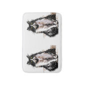 タキシード猫と白猫ペット入浴マット バスマット (正面縦)