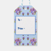 タキシード猫に愛される黒猫と白猫の少女 ギフトタグ (裏面)